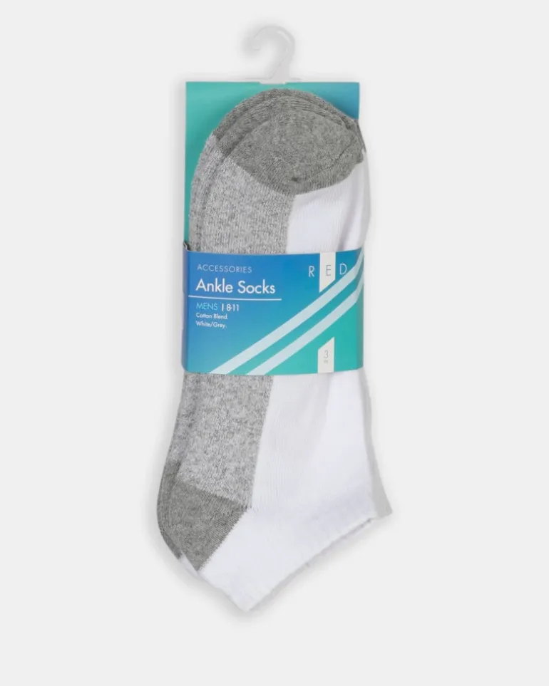 Socks3Pk Mens Ankle